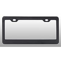 Algopix Similar Product 5 - License Plate Frame - Black Carbon Fiber