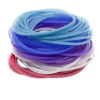 Algopix Similar Product 2 - 72 PCS Silicone Jelly Bracelets for