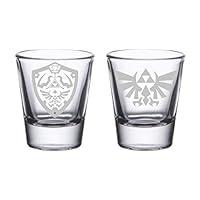 Algopix Similar Product 15 - Legend of Zelda - Etched Shot Glasses