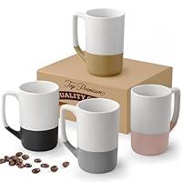 Algopix Similar Product 17 - Large Ceramic Coffee Mug Set of 4 16