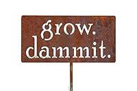 Algopix Similar Product 1 - Grow Dammit Metal Garden Stake 20 to