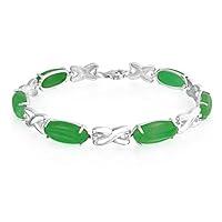 Algopix Similar Product 7 - Simple Love Knot Dyed Green Jade