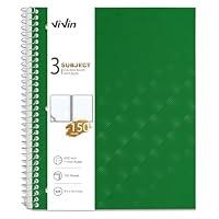 Algopix Similar Product 17 - ViVin Spiral Notebooks 3 Subject