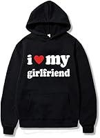 Algopix Similar Product 2 - IOELOVEO I Love My Girlfriend Hoodie