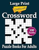 Algopix Similar Product 1 - Large Print Difficult Crossword Puzzle