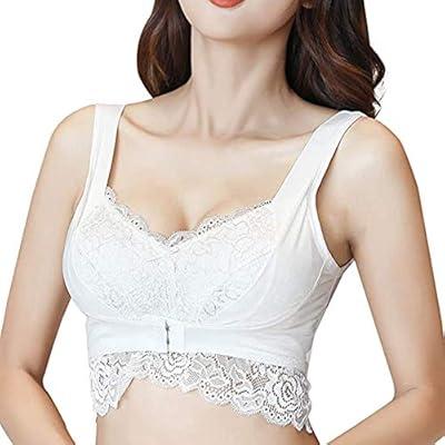Sheer Bra, Women's Comfortable Breathable No Steel Sexy Lace Front Buckle  Breastfeeding Bra Woman Underwear, Plunge Bra