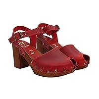 Algopix Similar Product 5 - Sandals with open toe in red leather