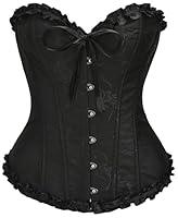 Algopix Similar Product 10 - SZIVYSHI Black Beauty Corset Top for