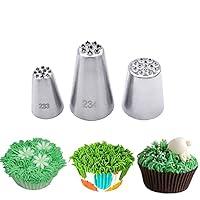 Algopix Similar Product 20 - Icing Piping Nozzles 3 Pcs Stainless