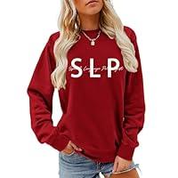 Algopix Similar Product 10 - CREXEMI SLP Sweatshirt Speech Language