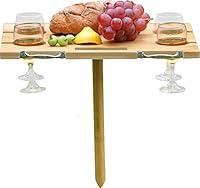 Algopix Similar Product 2 - INNO STAGE Portable Bamboo Wine Table