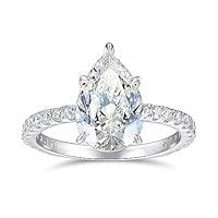 Algopix Similar Product 7 - Moisland 4 Carat Moissanite Engagement