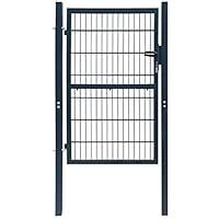 Algopix Similar Product 1 - vidaXL Garden Gate Metal Fence Post