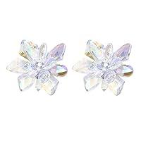 Algopix Similar Product 14 - QTMY 1 Pair Crystal Flower Shoe Clips