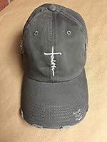 Algopix Similar Product 2 - Faith Hat Embroidered Distressed Hat