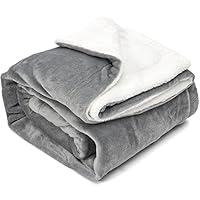 Algopix Similar Product 9 - TILLYOU Reversible Plush Sherpa Fleece