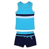Algopix Similar Product 17 - CHICTRY Children Girl 2pcs Racer Tank