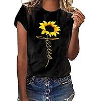 Algopix Similar Product 2 - WUAIWomen TShirtsCasual Short Sleeve
