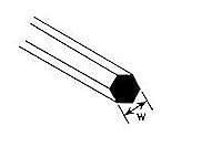 Algopix Similar Product 17 - Plastruct MRX20 Hexagon Rod020 10