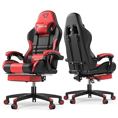 Computer Gaming Chairs with Headrest with Head Pillow, Lumbar Pad,  Footrest, for Adults Teens Desk Chair