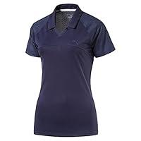 Algopix Similar Product 6 - Puma Golf Womens Mesh Polo Peacoat