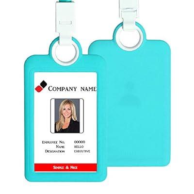 Best Deal for HEYDEFO ID Badge Holder wirh Lanyard Vertical Name Tags
