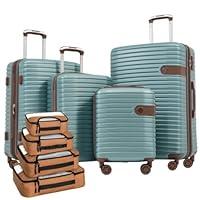 Algopix Similar Product 2 - 4Piece Luggage Set ABS Suitcase