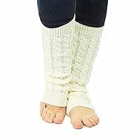 Algopix Similar Product 14 - Exotic Identity Leg Warmers Cable Knit