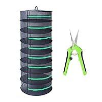 Algopix Similar Product 11 - Growsun Herb Drying Rack 8 Layer 2ft