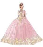 Algopix Similar Product 2 - TRHTX Puffy Tulle Quinceanera Dresses