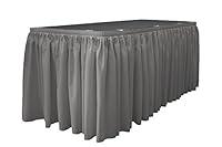 Algopix Similar Product 14 - LA Linen Polyester Poplin Pleated Table