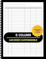 Algopix Similar Product 11 - Customizable Log Book 5 Column