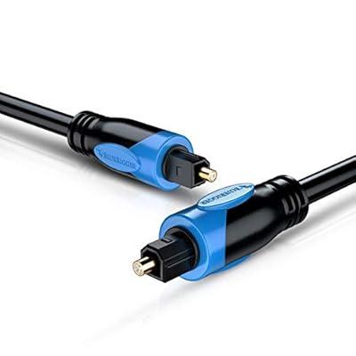 Black Audio Cable Toslink Plug To Mini-Toslink Optical 3.5mm Jack 1m In hz