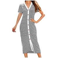 Algopix Similar Product 6 - AGWOLF Casual Dresses for Women Striped