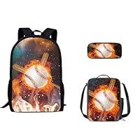 Algopix Similar Product 3 - FOR U DESIGNS Wolf Head Backpack Lunch