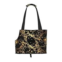 Algopix Similar Product 20 - Pet Dog Sling Carrier Gold Black Marble