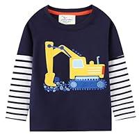 Algopix Similar Product 20 - DDSOL Kids Crew Neck Fall Tee Children