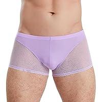Algopix Similar Product 19 - Men Sexy Mesh Underwear Low Rise See
