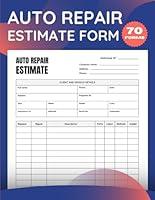 Algopix Similar Product 17 - Auto Repair Estimate Form book