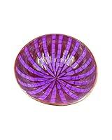 Algopix Similar Product 3 - Purple Stripe Coconut Bowls Perfect