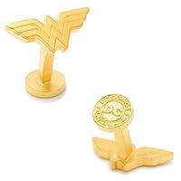 Algopix Similar Product 14 - Matte Gold Wonder Woman Logo Cufflinks