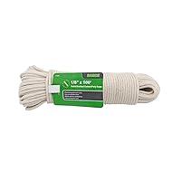 Twisted Natural Cotton Rope - 1/4 inch - Solid Colors - Available in Lengths of 10 Feet, 25 Feet, 50 Feet, and 100 Feet