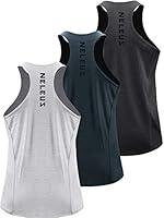 Algopix Similar Product 1 - NELEUS Mens 3 Pack Running Tank Top