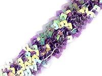 Algopix Similar Product 20 - 9m Light Turquoise Sequin Elastic Trim