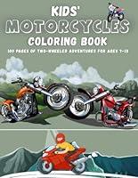 Algopix Similar Product 19 - Kids Motorcycles Coloring Book 100