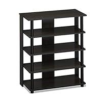 Algopix Similar Product 7 - FURINNO TurnNTube 5 Tier Shoe Rack
