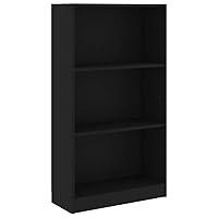 Algopix Similar Product 9 - vidaXL 3Tier Book Cabinet Black