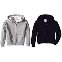 Algopix Similar Product 3 - Jerzees Youth Full Zip Hooded Sweatshirt