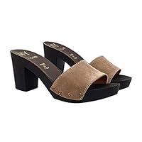 Algopix Similar Product 9 - High heel clogs  suede upper  MY161