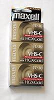 Algopix Similar Product 8 - Maxell VHSC TC30 HGXGold Camcorder